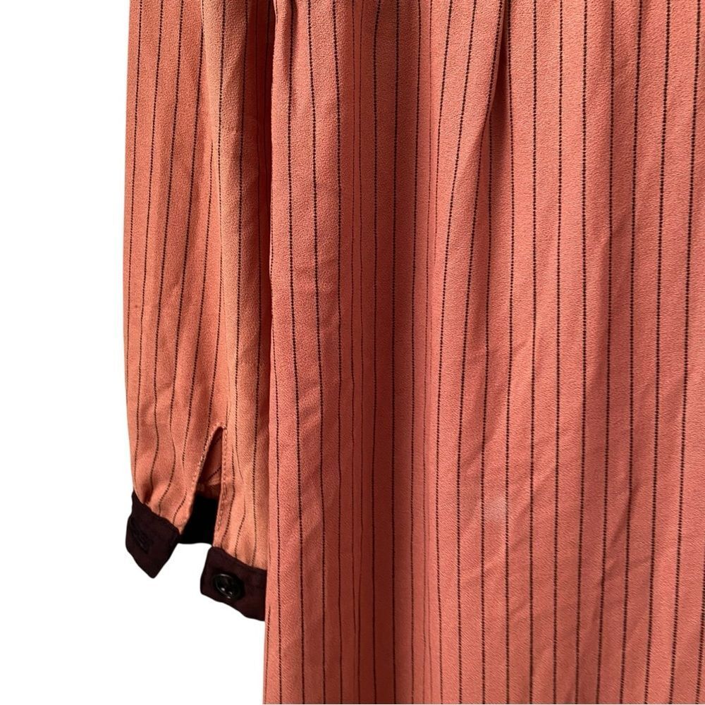 Vintage Christine Von Lumbe  Orange Long Sleeve Dress in Size *SEE MEASUREMENT* - Picture 13 of 16
